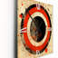 Inner Knowing Retro Circle Art - Horloge murale abstraite Mid-Century-99636157