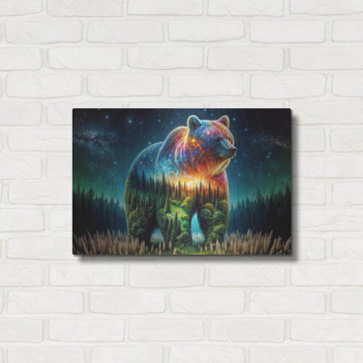 'Vibrant Bear 3' by Rey Klimt Metal Wall Art, 16" x 12"