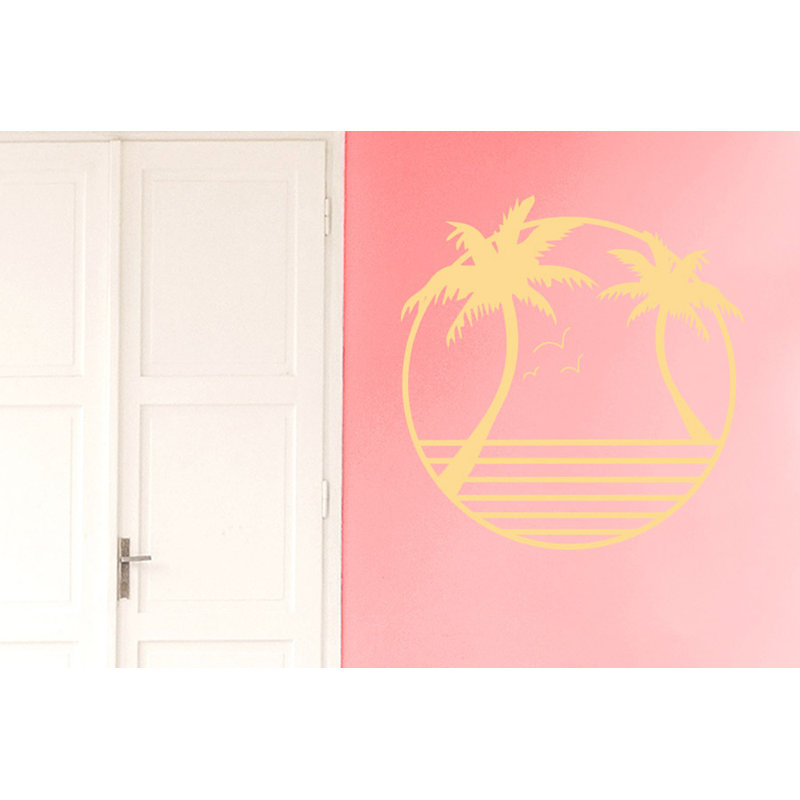 Nautical & Beach Non-Wall Damaging Wall Decal, Beige