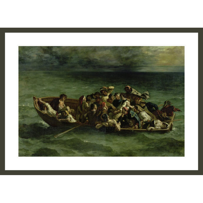 Le naufrage de Don Juan par Eugène Delacroix, impression giclée sur cadre, H 30,14 po x l 41,5 po