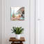 Key storage cabinet, Opens to the right, 30x30x5, Black, An atmospheric town by the blue sea, 