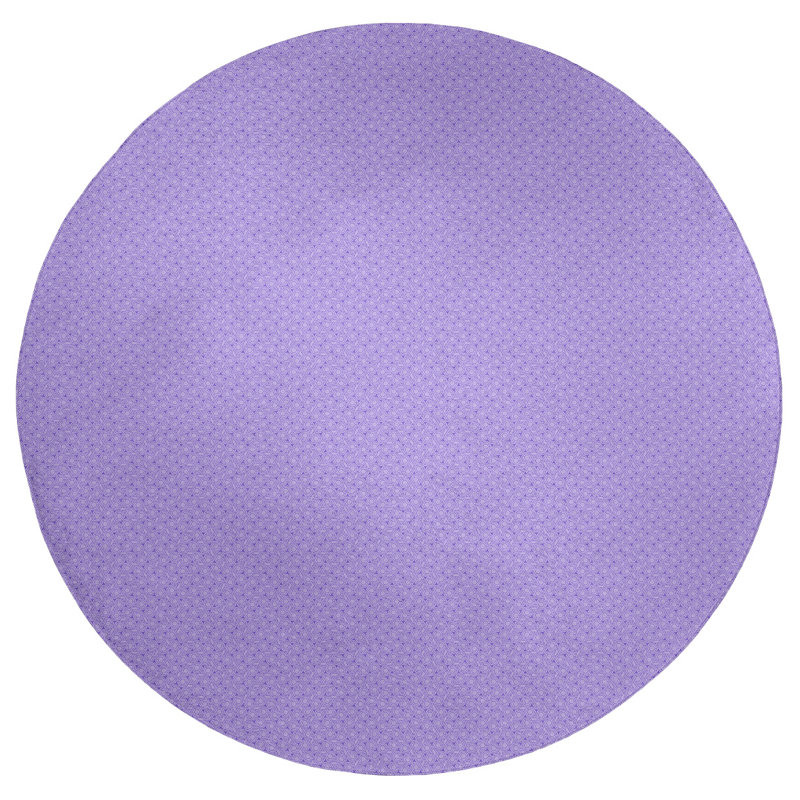 Chenille Geometric Indoor Rug, Round 5'