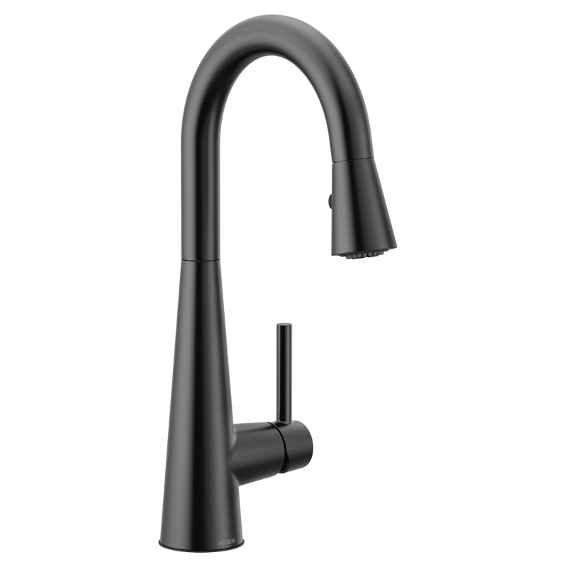 Sleek High Bar Faucet, Matte Black