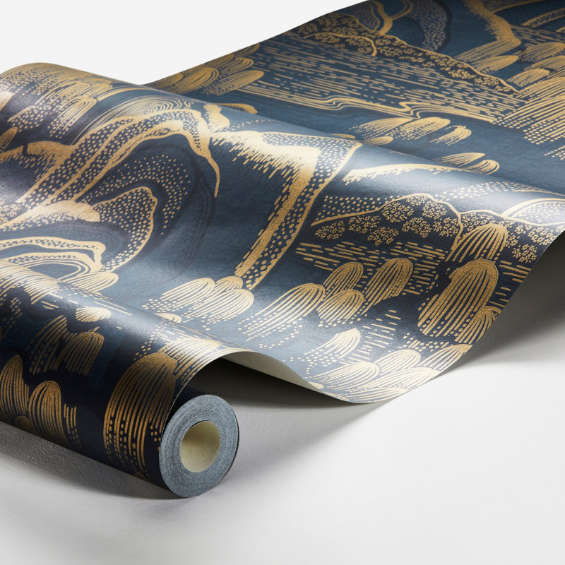 Papier peint jardin Borigo Indigo