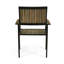 Bridget Wood and Metal Dining Chair Set, Modern Industrial Design