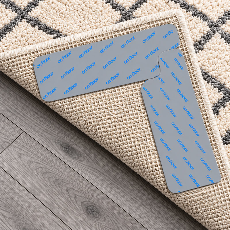 Ruban de tapis antidérapant intérieur / extérieur à double surface Denetra (0,24 po), Gris