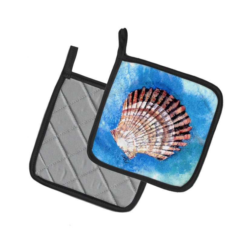 Cuisinier poignée coquille de mer festons caroline