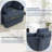 39''W Chenille Swivel  Accent Chair With Compression Ottoman for Living Room with Pillows Back-1592181980-1590413655