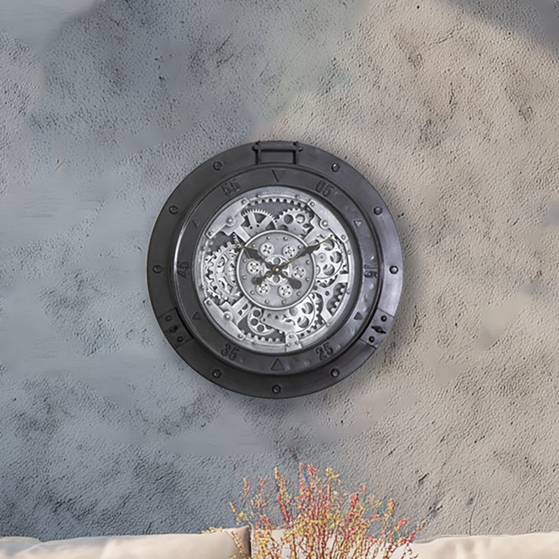 Horloge 24 po Urban Steel
