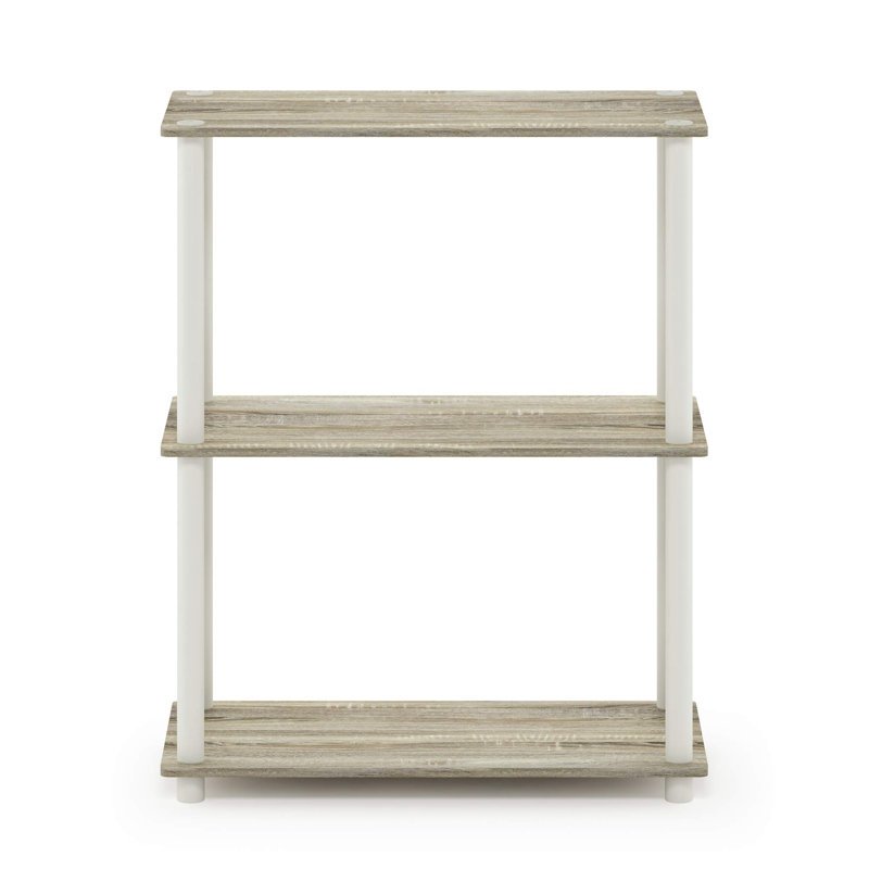 3-Tier Compact Multi-Purpose Shelf Display Rack, Console Table And More, Grey