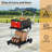 2-Tier Folding Grocery Cart, 198 lb Capacity, Aluminum Frame with Wheels and Removable Crate, Lightweight Portable Shopping Trolley for Home, Market, and Mall Use-126135372