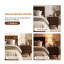 King Premium Solid Wood Platform Bed Frame Walnut Finish with Sculpted Spearhead Headboard – Mid-Century Modern Style, 800lbs Capacity, All Mattress Support, No Box Spring Needed-112609343-112609346