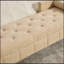 Banc de rangement en chenille avec accoudoirs et 2 traversins-918224351