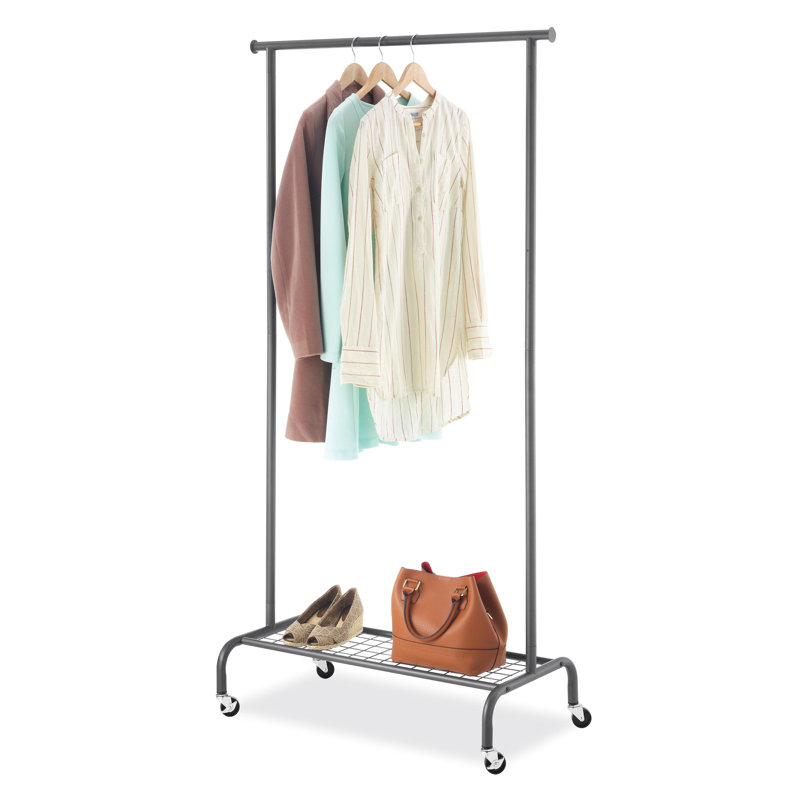 Portant à vêtements Whitmor - gris acier