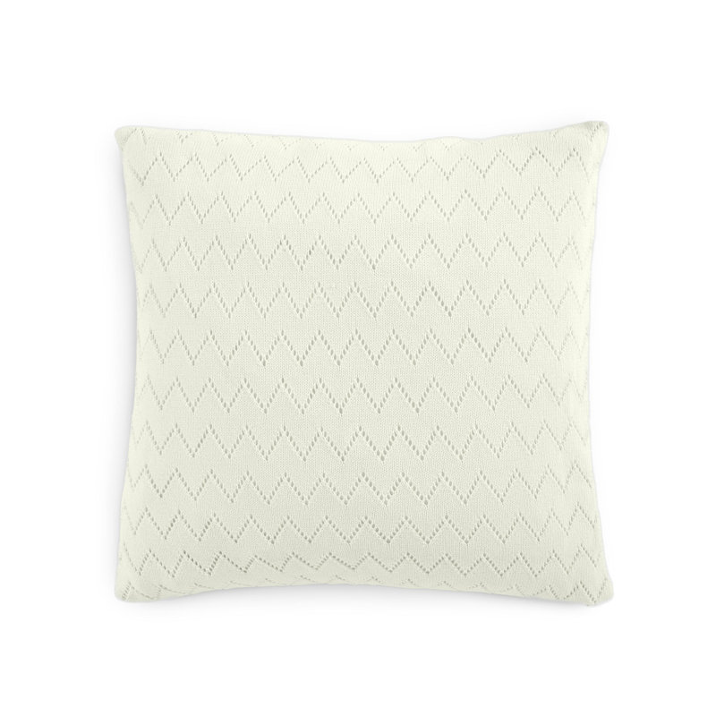 Southern Tide Herringbone Square Ivory Decorative Pillow