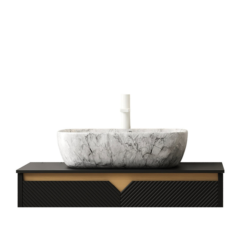 White Marble Design 19'' Ceramic Bathroom Sink Without Cabinet, Stone Gray, High - Grade Basin, Stain , Long Term Use Option, 19.36 In Deep, 15.91 Wide, 5.43 Of With Pattern, No Construction,
