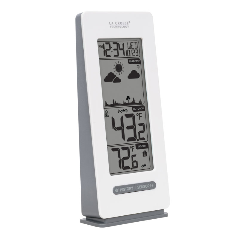 Wireless White Digital Weather Forecast Station