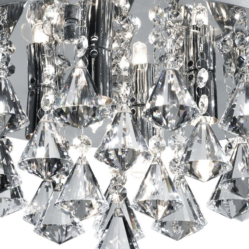 Rainier Crystal Flush Mount