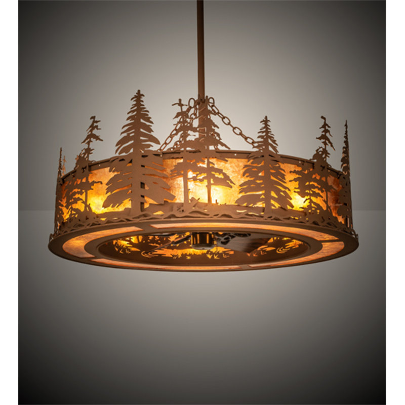 Tall Pines Downrod Ceiling Fan