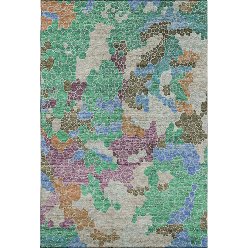 Premium Machine Washable Mayfield AMF1906 Geometric Rug, Rectangle 10' x 14'