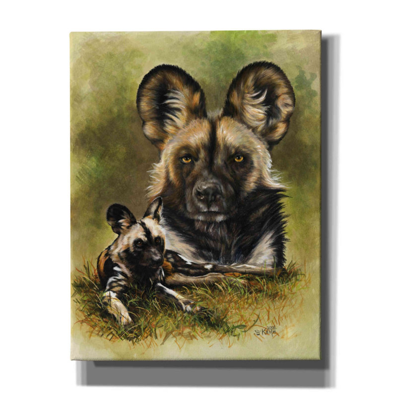 «Kearie Scoundrel On Canvas» par Barbara Keith, reproduction, H 34 po x l 26 po x P 1,5 po