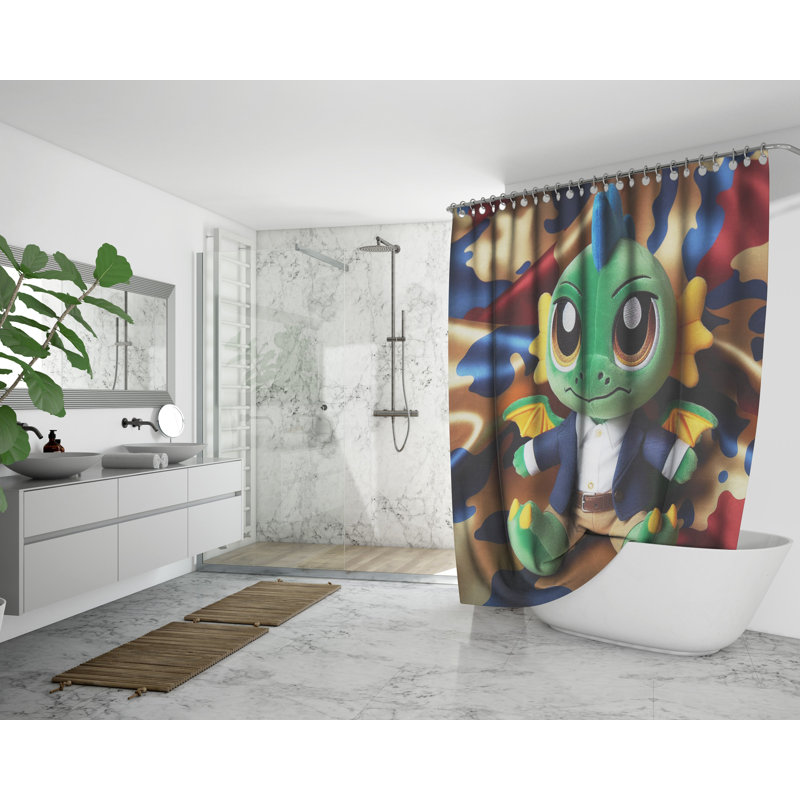 Marquart Abstract Shower Curtain with Liner Included