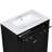 60" Black Bathroom Vanity With Double Ceramic Sinks, Adjustable Shelf, Quiet Closing Doors, Flip Drawer - Peaceful Furniture, Quietly Tranquil Nook-1355472557