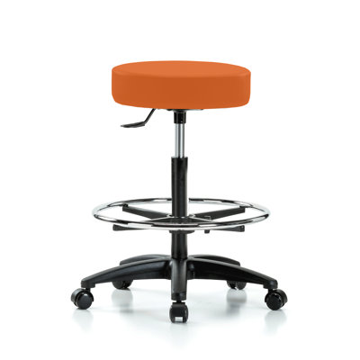 Tabouret médical avec anneau de pied PERCH | Hauteur du banc élevé: 24 à 34 po