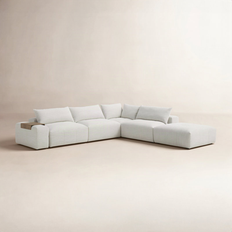 Camden 6-Piece L-Shaped Modular Upholstered Sectional Sofa
