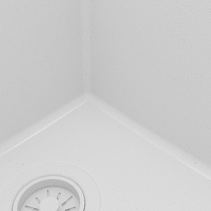 Karran Quartz 33'' X 22'' 50/50 Double Bowl Composite Drop-in Kitchen Sink, White