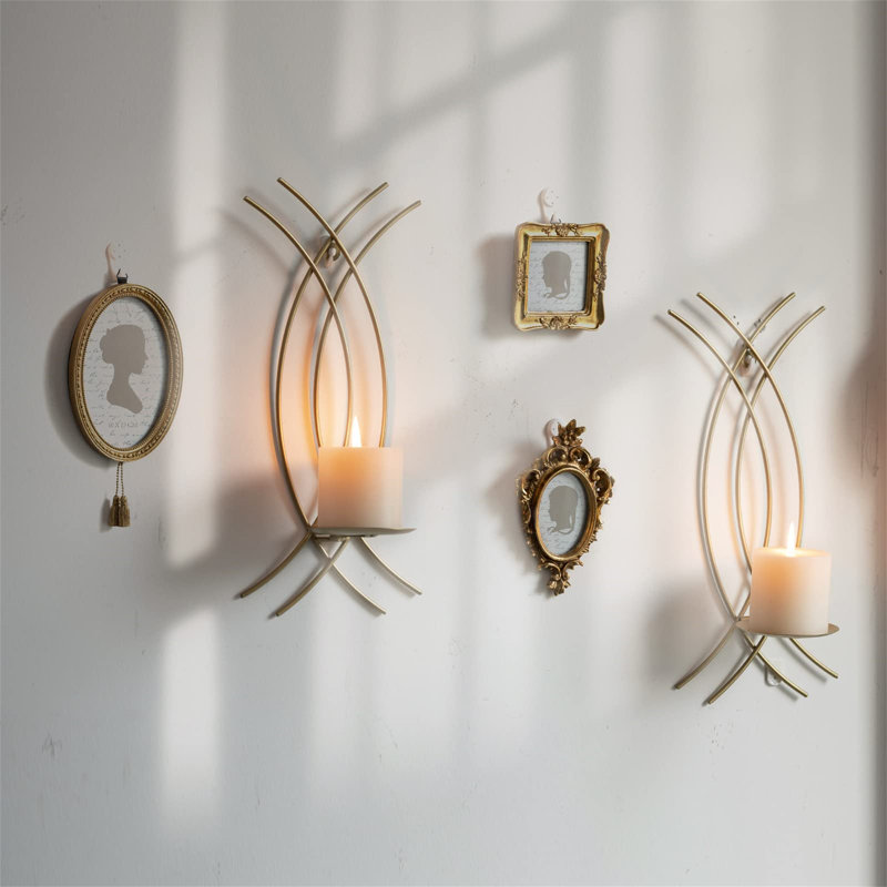 2 Piece Metal Wall Wall Sconce Set
