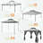 120'' D Gazebo with Improved Cold-Proof Curtains Nettings Winter Gazebos on Clearance Heavy Duty Gazebo Double Roof with Metal Frame Gazebo Tent for Patio, Deck (Frame Thickened)-114272224