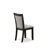 13-piece Dining Room Table Set a Rectangular Dining Table and 12 Shitake Linen Fabric Dining Chair, Wire Brushed Black-836554778-815102944