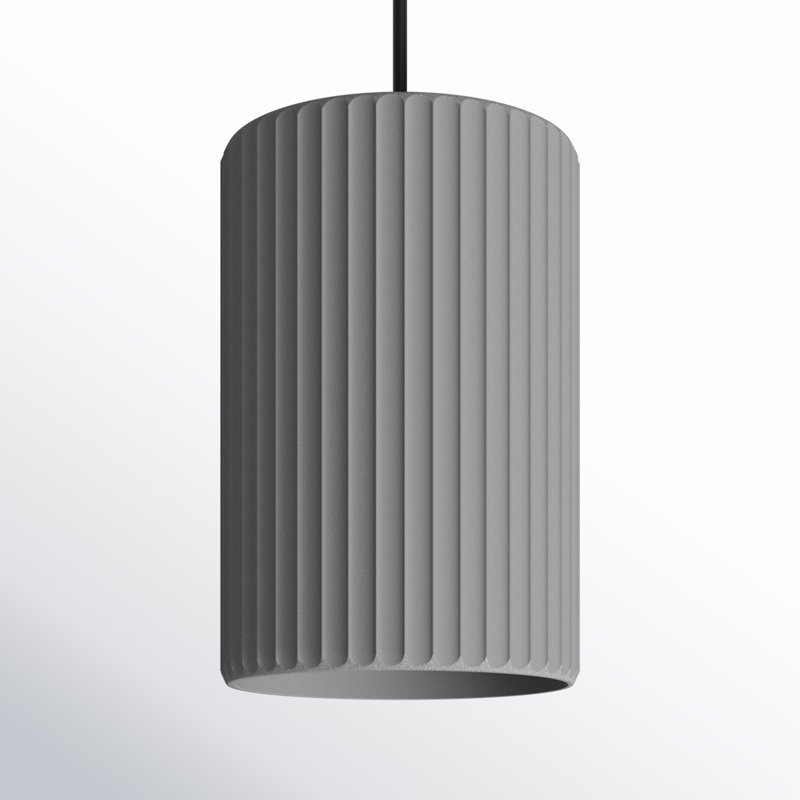 Calcott 1 - Light Cylinder Pendant, Gray, Gray