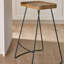 Angelinah Counter Stool with Metal Frame
