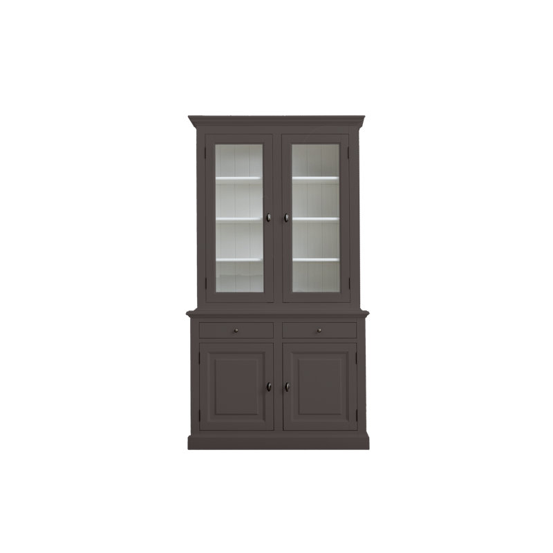 Torney Display Cabinet, Beige Grey/White