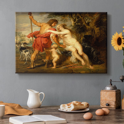 Venus and Adonis-Peter Paul Rubens-Gallery Wrapped Canvas-c. 1635