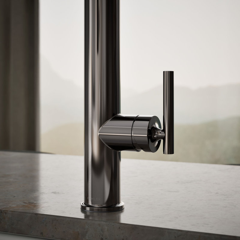 Purist® Pull Down Single Handle Kitchen Faucet, Titanium