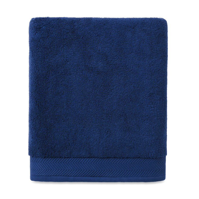 Cotton Plush Hand Towel, Navy