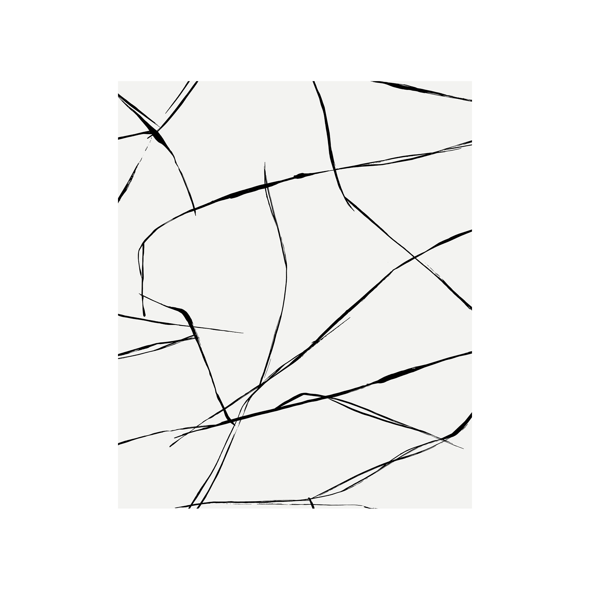 Niseko Modern Abstract Wallpaper, Metallic Ebony