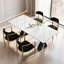 Chaises de salle à manger rembourrées avec pieds en métal (ensemble de 4)-205270312-205270313