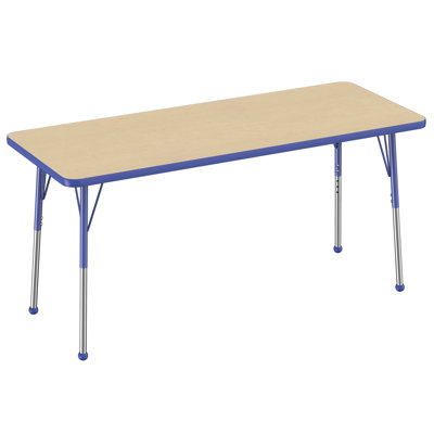 Rectangle T-Mold Adjustable Height Activity Table
