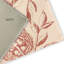 Tapis floral en chenille tissé à la machine en beige / rouge-77468467