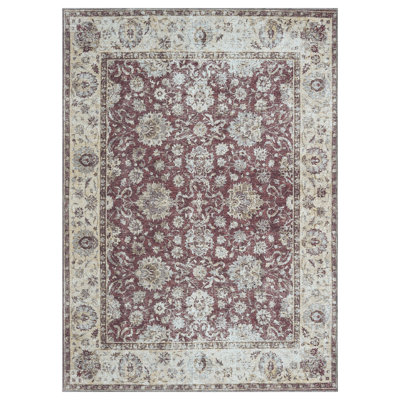 Remington Washable Red Area Rug
