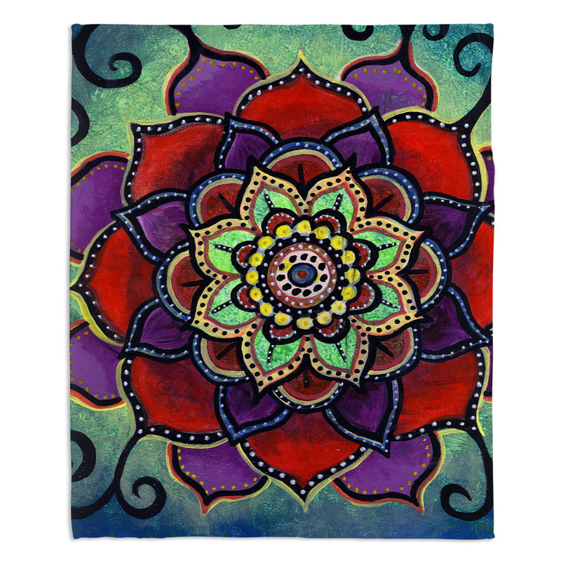 Hand Woven Throw Blanket, 51" x 60"