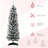 5ft Flocked Artificial Pencil Christmas Tree