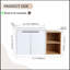 Meuble-lavabo simple avec plateau Tamimah
