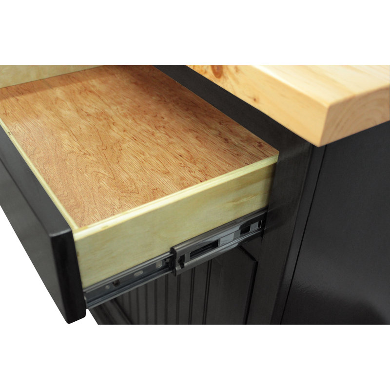 Avent Solid Wood Kitchen Island, European Gray