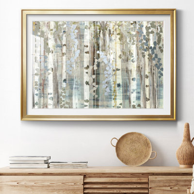 Birch Wood Meadow - Peinture encadrée