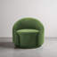 Fauteuil demi-tonneau pivotant rembourré Aunna-198877773